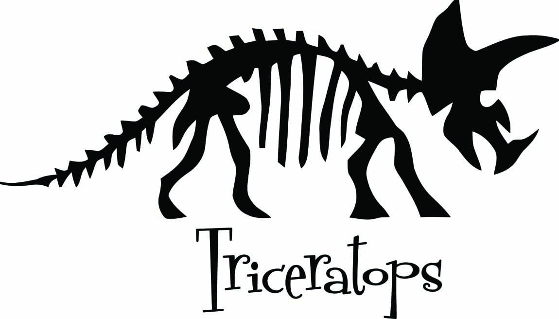 Triceratops Dinosaur (ONLY Includes ONE Dinosaur) Wall