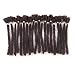 DSOAR 6 inch Dreadlocks Extensions For Men Handmade Synthetic Dreads Short Hip-hop Locs Reggae Braiding Hair For Men 20 Strands/pack (4#,Dark Brown)