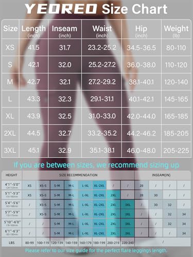 Image of YEOREO CoreFlex Women Workout Flare Leggings