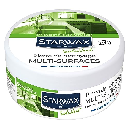 Starwax 30600 piedra de limpieza Blanca 100% de origen natural