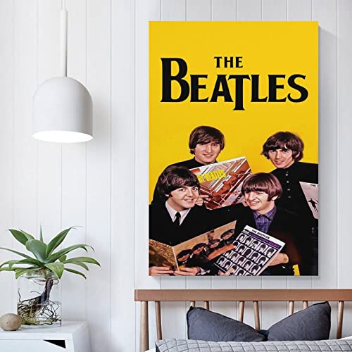 LORGL Beatles Poster d’art classique sur toile – Décoration murale moderne pour chambre à coucher – 30 x 45 cm - Les Beatles, Paul McCartney, John Lennon, RIngo Starr, George Harrison LORGL Beatles Poster d'art classique sur toile - Décoration murale moderne pour chambre à coucher - 30 x 45 cm – Image 6