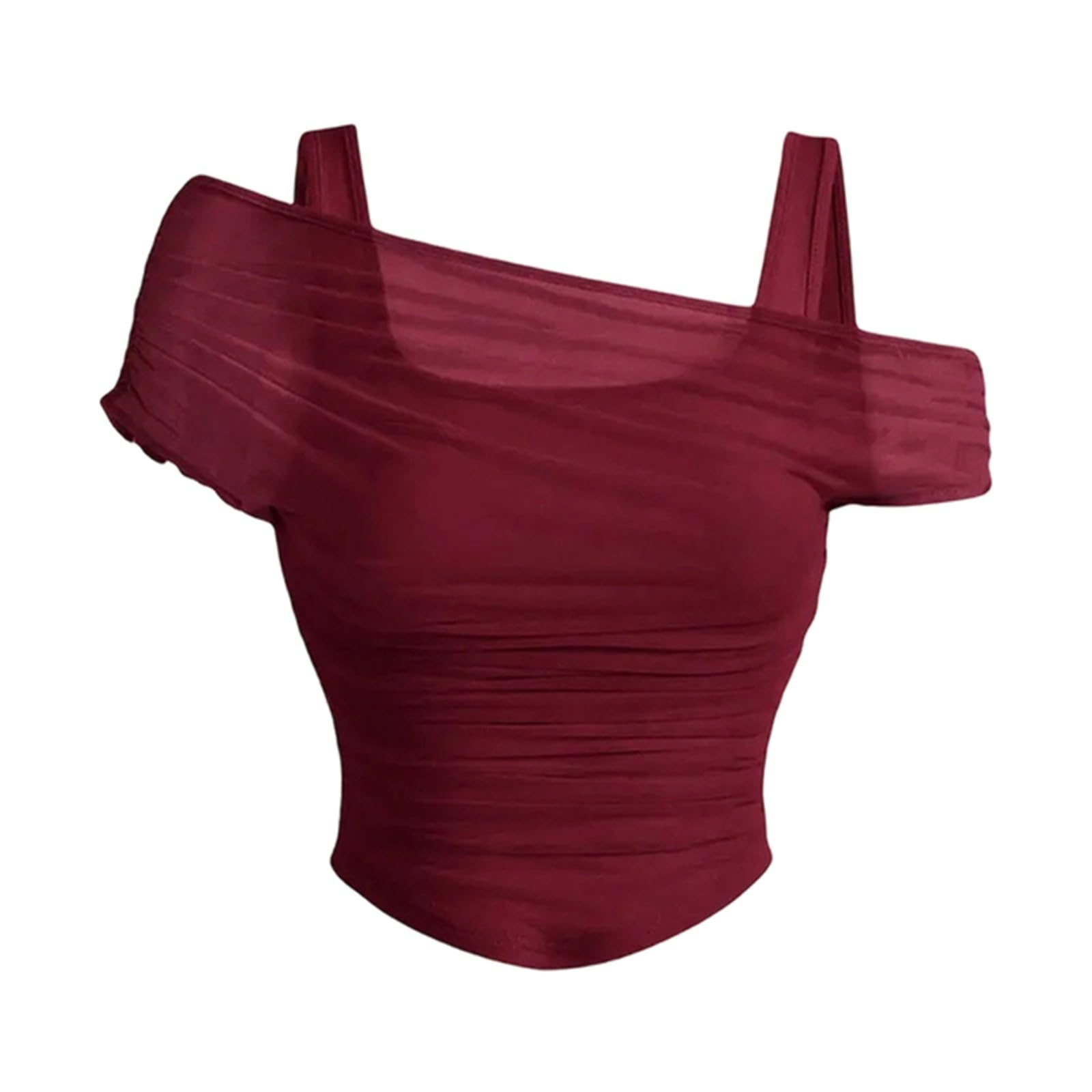 Tee Shirt Femme Coton Tunique Élégant Manche Courte Décontracté Sport Top Classique Crop Top Ete Haut Femme Basic Chemisier Femmes Blouse Manches Longues Haut Sexy Dentelle Asymétrique Top Femme Été É