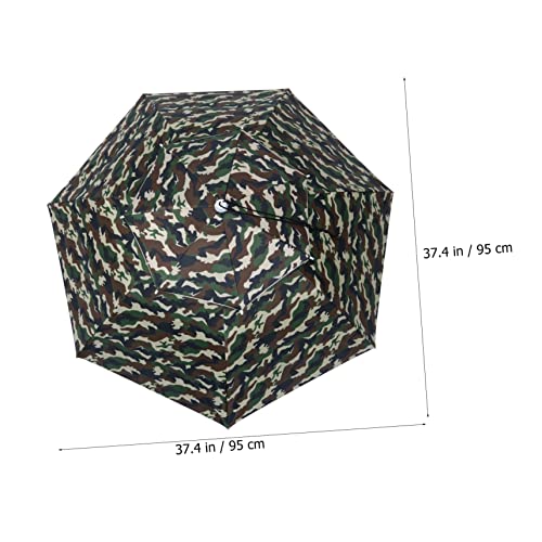 Parapluie tête double couche léger robuste camouflage 95 cm