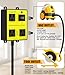 Automatic Vacuum Switch with Remote, Auto Vacuum Switch for Various Power Tools, Dust Collector On/Off Delay to Prevent Circuit Overload and Tripping, Keep Your Workplace Clean - Light Yellow