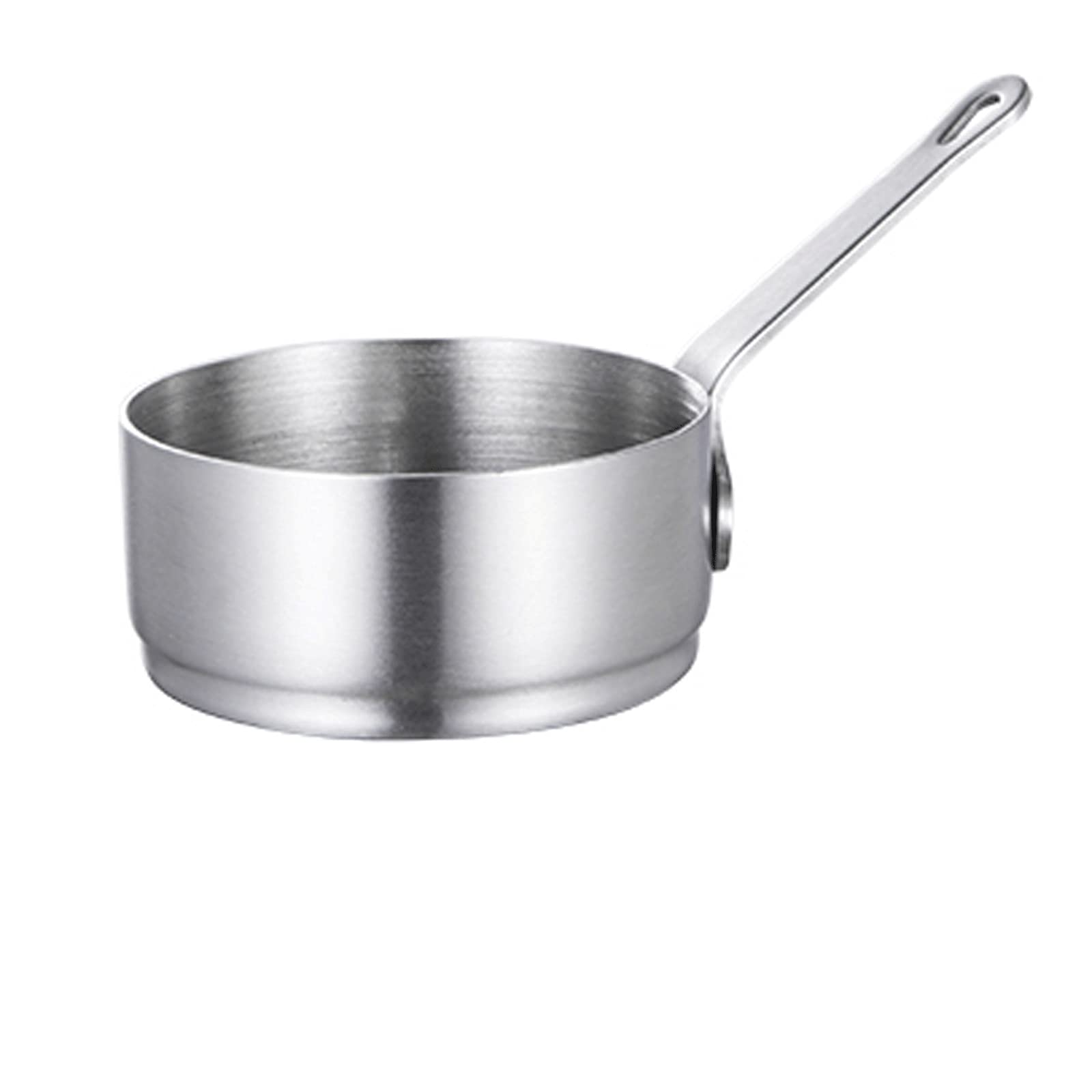 ERoomQ Saucer 1 Pack Wall-Mounted Stainless Steel Gravy Boat, Gravy Sauce Boat with Handle Can Be Used in Family Hotel Restaurants Dish(Medium)