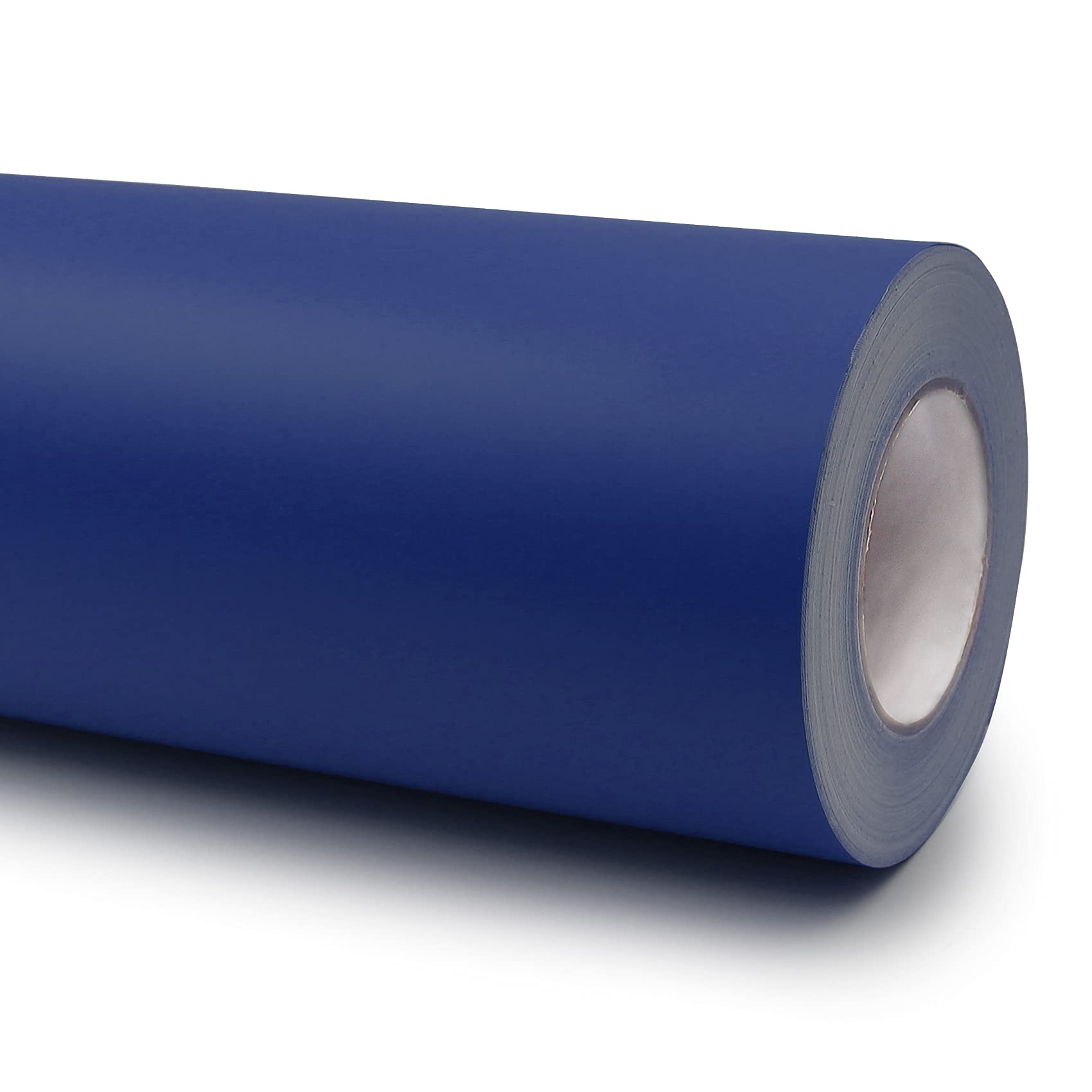Lámina Adhesiva Vinilo Pared para Plóter (10 m x 63 cm, incluye rasqueta), Brillante o Mate, para Muebles, Cocina, Baño, Decoración (050 Azul Oscuro, Mate)