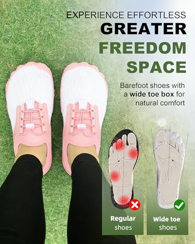 Image of Barefoot Water Shoes for Men Women 2026 Quick Dry Athletic Shoes Non-Slip Wide Toe Aqua Footwear Beach Swim Hiking Kayaking Yoga Outdoor Sport
