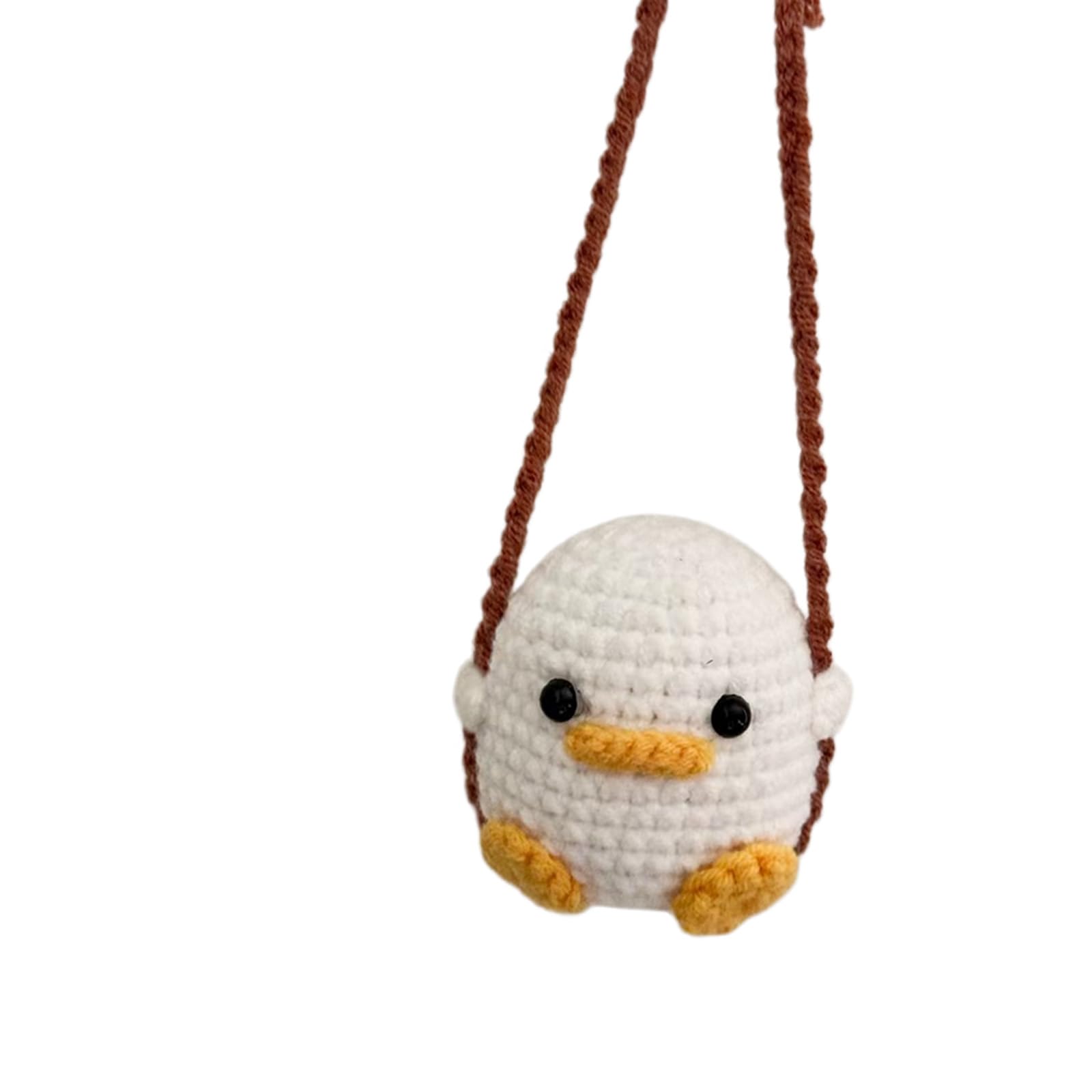 Knitted Decoration Automotive Interior Charms Crochet Animal Pattern Pendant Car Rearview Glass Hanging Ornament Decoration Car Accessory