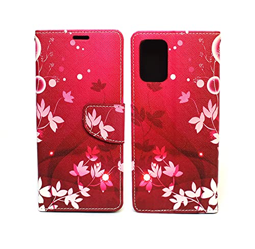 Image of Sharp Icon flip Cover for Oneplus 11R 5G Designer Fancy Printed Wallet flip case Cover - Red Flower