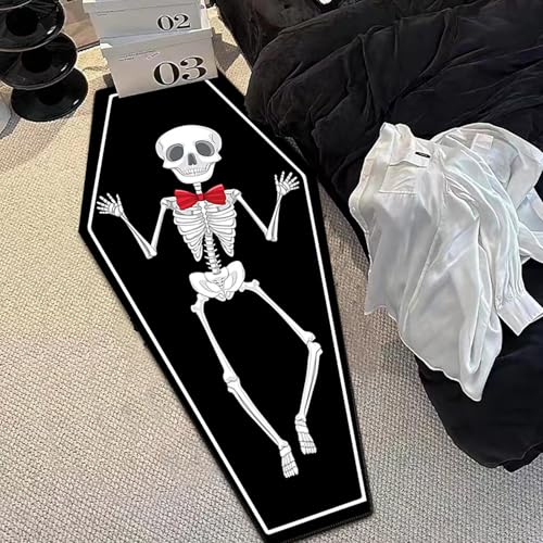 Alfombrilla de puerta de Halloween de secado rápido y lavable para exterior 7