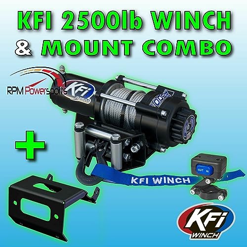 KFI A2500-R2 2500lb Winch y kit de montaje 101840 miniatura 3