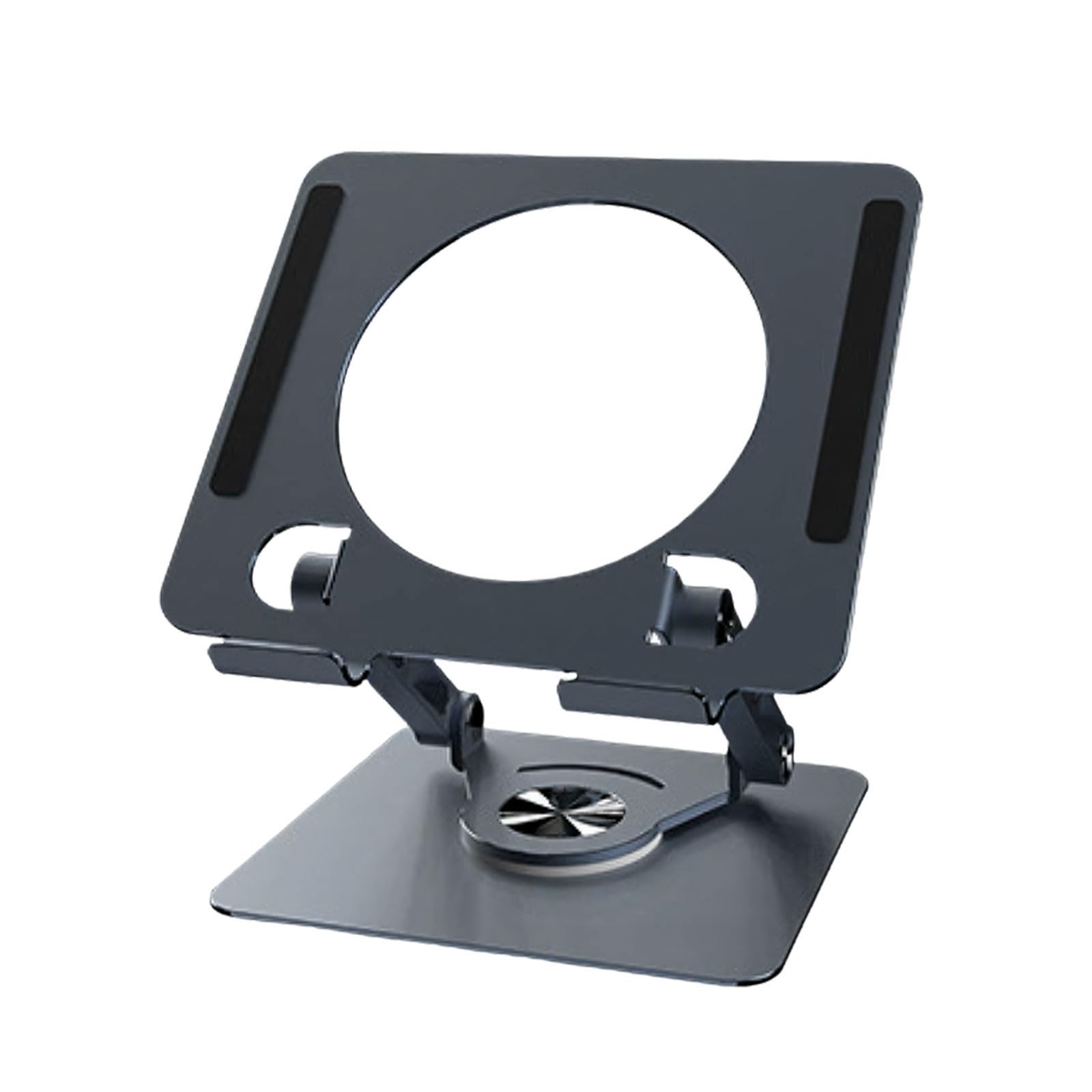 Ekoama Carbon Alloy Foldable Tablet Stand With 360 Degree Rotate And Heat Dissipation For Laptops And Pad Holder