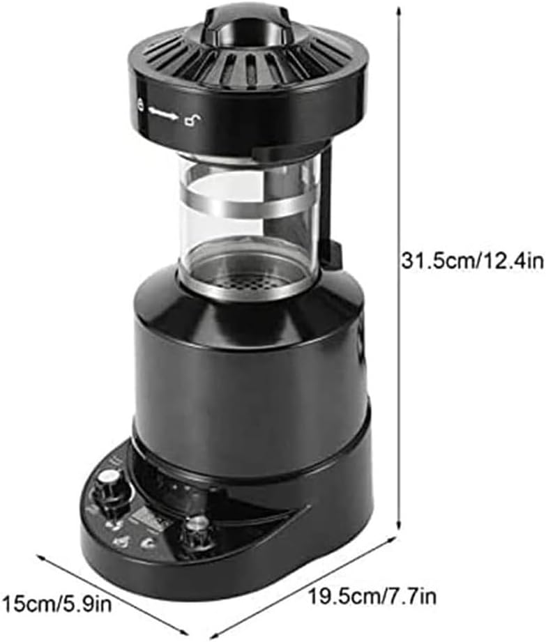 NYMFEA 2100W Automatic Household Electric Coffee Bean Roaster, Hot Air Electric Coffee Roaster Machine 100g Electric No Smoke Roasting Machine for Coffee Bean Baking