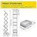 VEVOR Literature Rack, 6 Pockets, Pop up Aluminum Magazine Rack, Lightweight Catalog Holder Stand w/Carrying Bag for Living Room, Hotel, Trade Show, Exhibition, Office