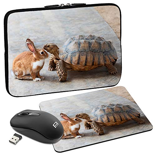Funda para tablet 10,1 pulgadas evita rayones e incluye ratón inalámbrico negro funcional