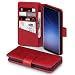 Produktbild TERRAPIN, Kompatibel mit Samsung Galaxy S9 Hülle, Premium ECHT Leder Flip Handyhülle Samsung Galaxy S9 Tasche Schutzhülle - Rot