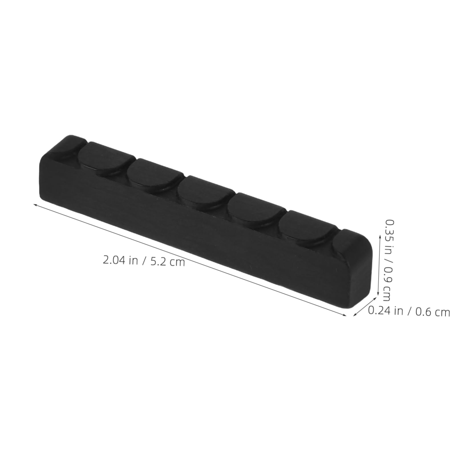 Kisangel Acoustic Guitar Nut Saddle Set Wooden Nut for Classical Guitar Replacement Part