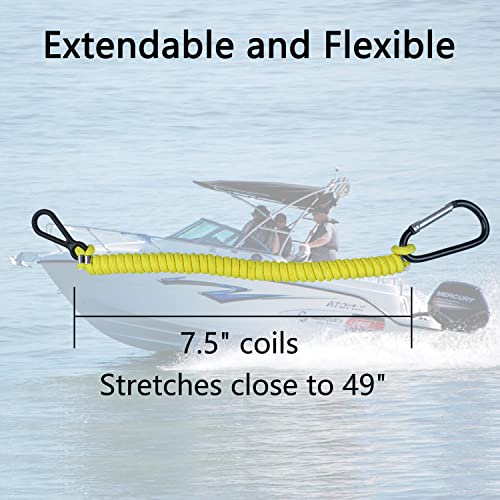 Image of 8M0092850 Boat Kill Switch Lanyard Replacement for Mercury Marine Boat Emergency Stop Switch Safety Lanyard 54 Inch