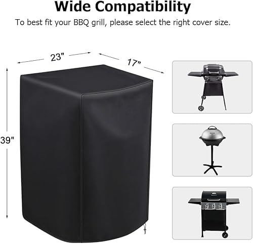 Miniatura 8 de iCOVER - Funda para ahumador eléctrico Masterbuilt, Charbroil, Dyna Glo y más ahumador vertical de 30 pulgadas de largo x 17.5 pulgadas de ancho x