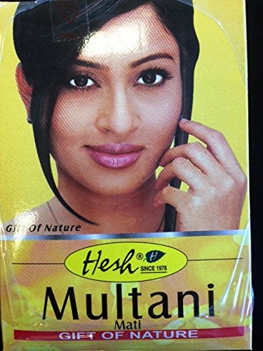 HeshPharma 100% Natural Herbs Powder 100 Gm (3.6 Oz) (Multani Mati Powder, Pack of 5)