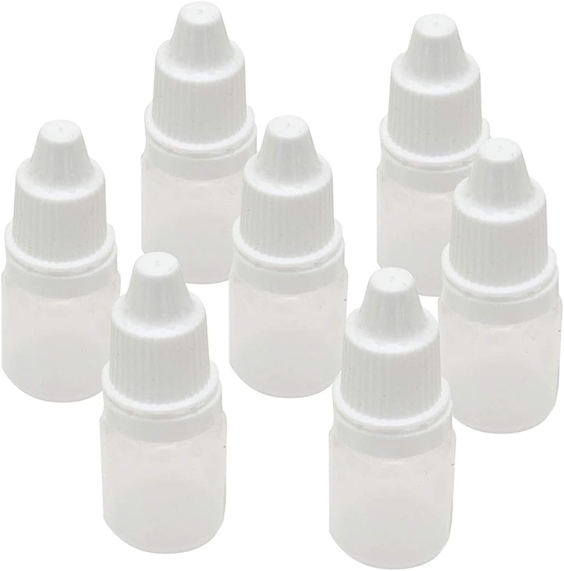 dinojames 5ml Sealed Liquid Dropper Bottles with Cap and Inner – Pack of 100 Pcs. (For Homeopathic & Ayurvedic Use)