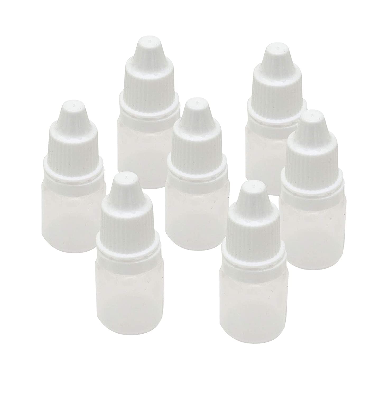 dinojames 5ml Sealed Liquid Dropper Bottles with Cap and Inner – Pack of 100 Pcs. (For Homeopathic & Ayurvedic Use)