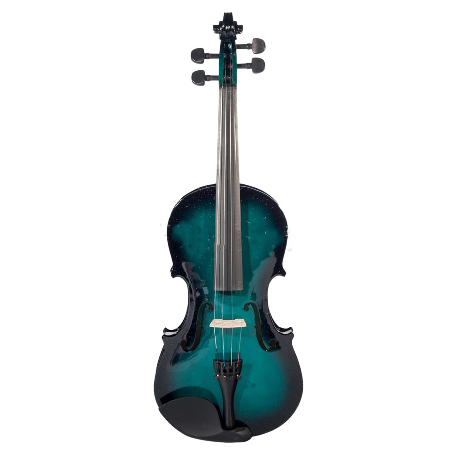 Erwachsenen geige Anfänger Violine Handgefertigt Farbverlauf Volle Größe Mit Kofferzubehör(Blackblue)