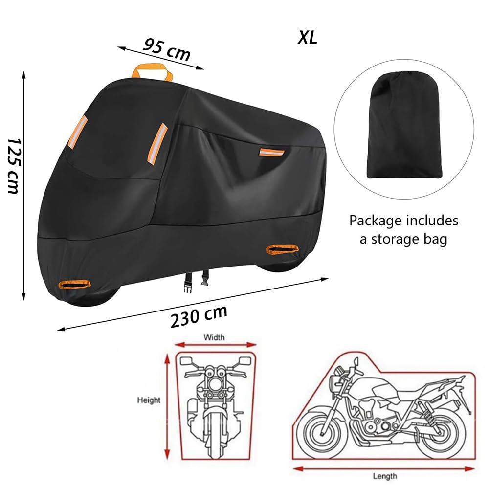 VODHXA Moto Housse Protection Pour Peugeot Pulsion 125 2020-2023, Imperméable à La Poussière Housse Moto, Housses De Moto Exterieur Interieur, Bache Moto Housse De Protection,A Black
