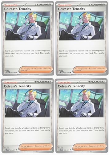 Colress’s Tenacity 057/064 - Shrouded Fable – Pokemon Card Lot x4 Playset