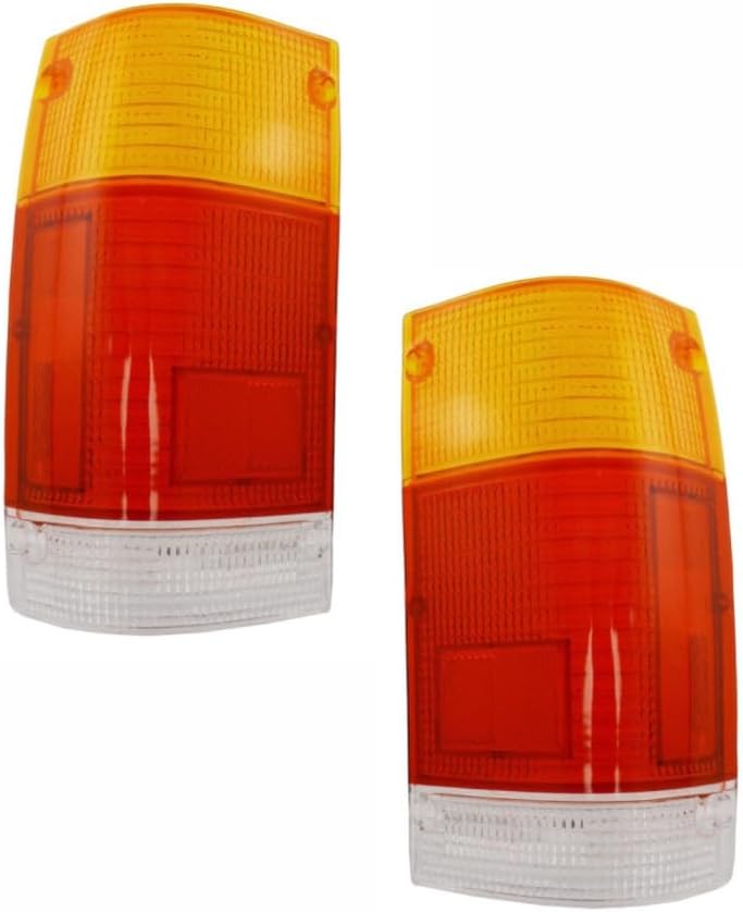 For Mazda B2200/B2600 1987-1993 Tail Light Lens Driver and Passenger Side | Pair | Replacement For MA2808102, MA2809102 | UB3951162A, UB3951152A
