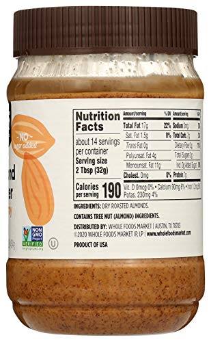 365 By Whole Foods Market, Almond Butter Creamy, 16 Ounce #TOP2