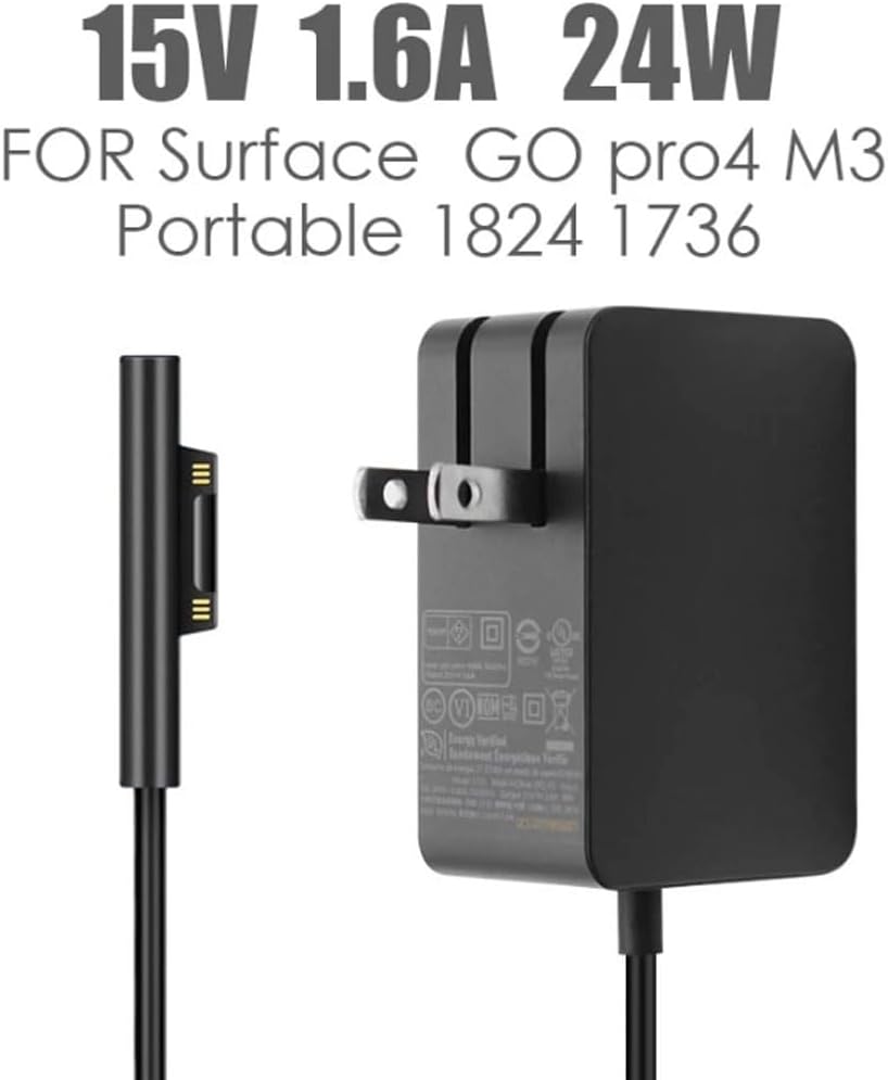 Surface 1736 15V 1.6A 24W電源 ACアダプター For Microsoft Surface Go1/2 M3