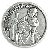 St. Christopher Pocket Token Coin with Prayer Patron Saint Travelers