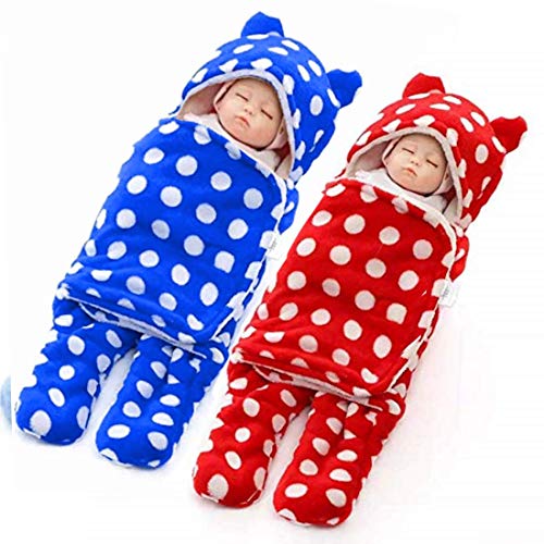 Image of BRANDONN Baby Blanket Newborn Gift Pack of Swaddle Wrapper, 0-9 Months, Length 68 cm x Width 68 cm