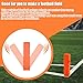 Joewuzun Football Pylons Football Field Markers End Zone Markers Sand Weighted Anchorless Football Endzone Pylons Football Accessories- Orange (Orange-4PCS)
