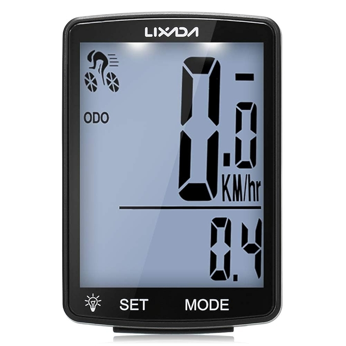 Lixada 无线多功能自行车电脑 2.8寸防水LCD显示屏 速度计/里程计
