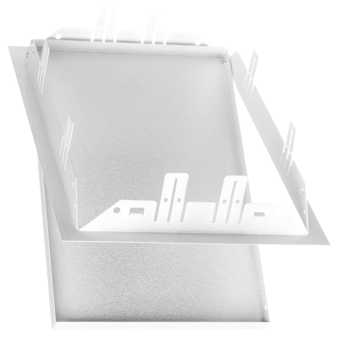 Metall Revisionsklappe 20x30 cm - Serviceklappe zur Inspektion und Abdeckung - 200x300mm Revisionstür - Inspektionstür Zugangstür Wartungsklappe - Stahl Verzinkt Weiß