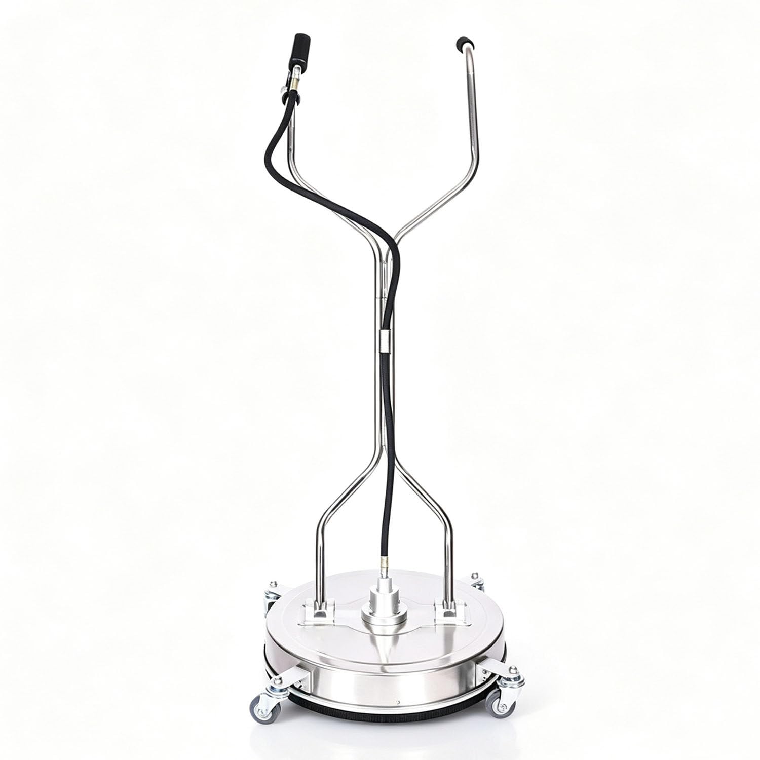 Idropulitrice per superfici, Accessorio in Acciaio Inox 4000 PSI/275 Bar, Doppia Impugnatura, 4 Ruote, 2 ugelli, Acqua Calda, per vialetti, patii e marciapiedi 21Inch