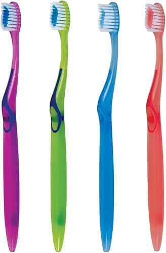 Cepillos de dientes a granel 72 piezas empaquetados individualmente, varios colores, cerdas ergonómicas medianas suaves, perfectos para viajes,