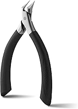 FVION Precision Toenail Clippers Straight Blade for Ingrown and Thick Nails - Stainless Steel Ingrown Nail Clippers (Black)