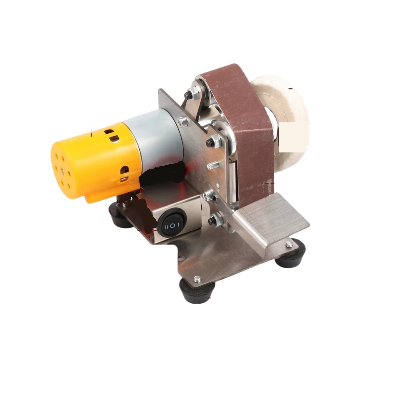Csdasw 002-107 Electric Mini Belt Sander, Diy Multifunctional Polishing Grinding Machine, Adjustable 7-Speed Control Jewellery Diy(002-107)