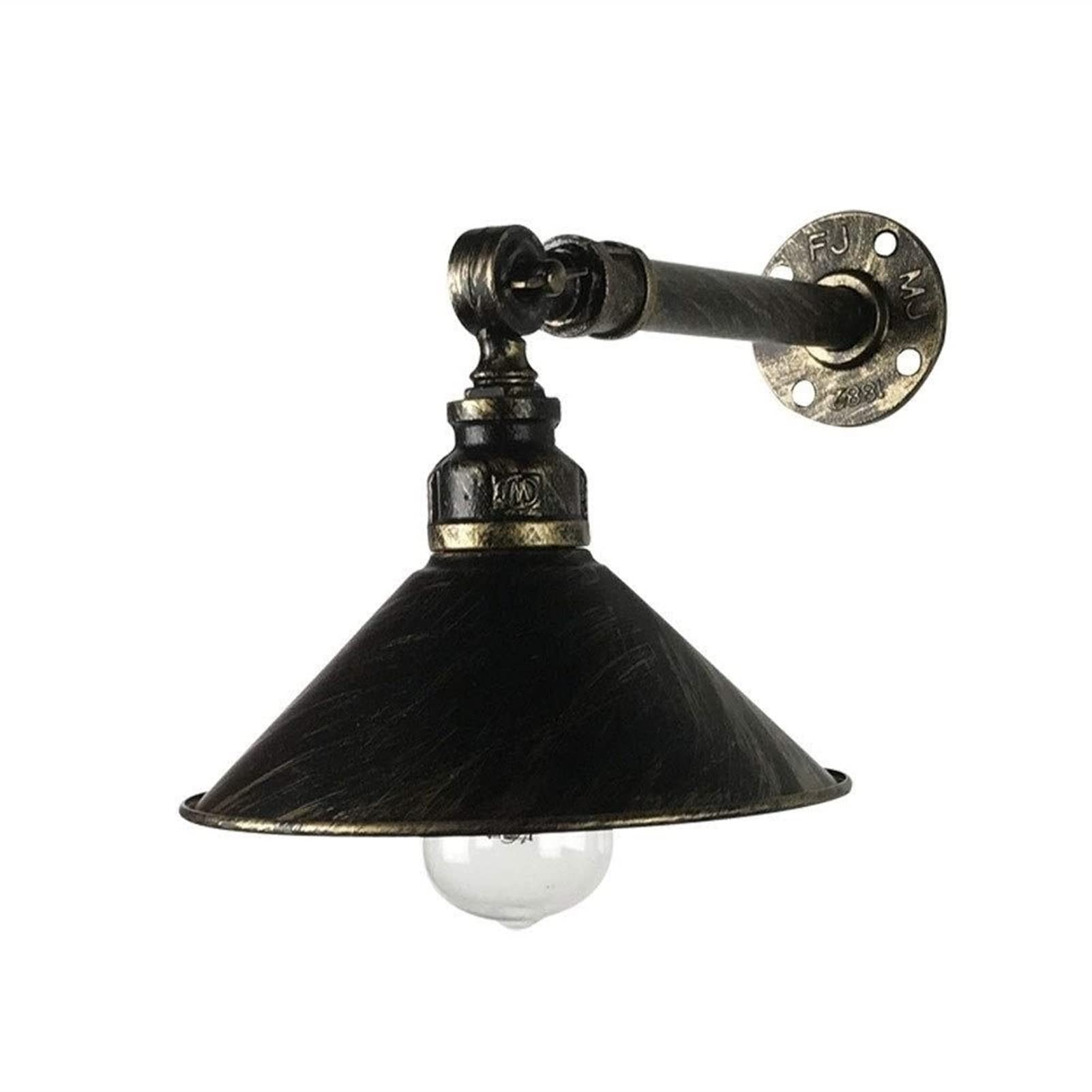 HUAYUSEDF Retro Steampunk European Wall Light with Adjustable Water Pipe Design Vintage E27 Edison Sconce for Bar Cafe and Kitchen Decoration