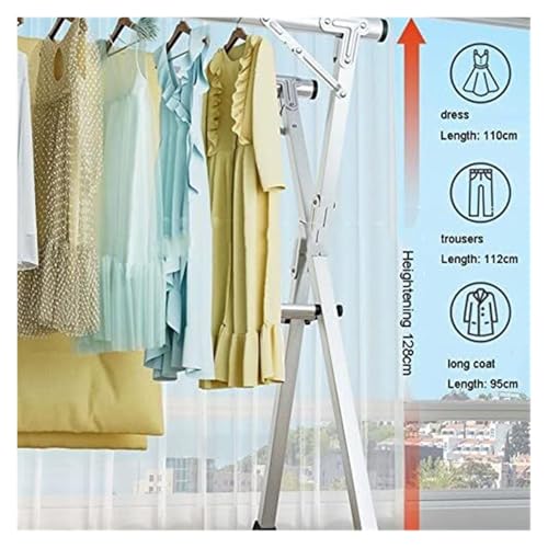 Étendoir à linge en acier inoxydable durable avec structure ajustable - 8