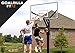 Goalrilla Basketball Hoops with Tempered Glass Basketball Goal Backboard, Black Anodized Frame, and In-ground Anchor System