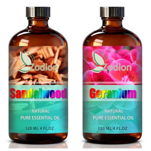 Aceite Esencial de Geranio y Sándalo 4 Fl Oz
