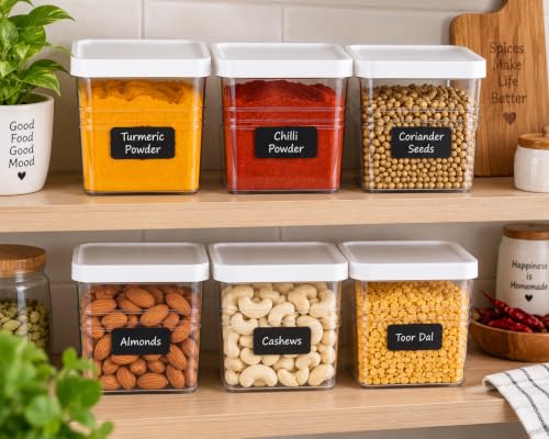 Image of Krevo Multipurpose Storage Containers, 200ml Airtight, BPA Free - Pack of 8