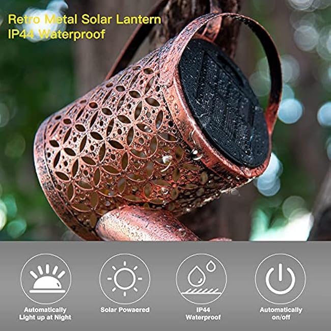 Solar Light Outdoor Decorative Hanging Lanterm, Waterproof, Prefert for Your Garden, Table, Patio, Yard, or Pathway