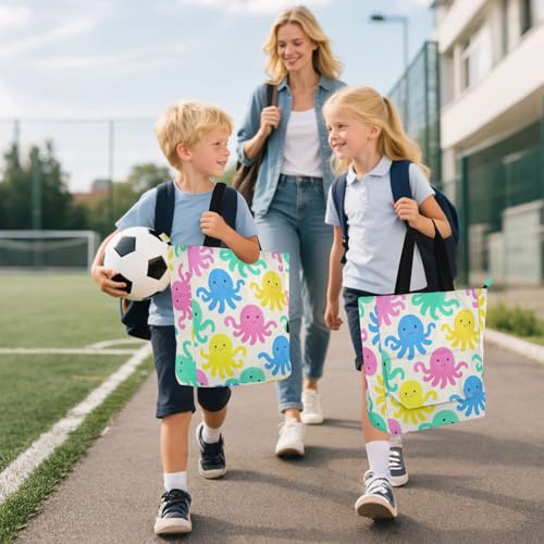Bolsa de arte para niños con cremallera: el complemento beige ideal para sus clases 6