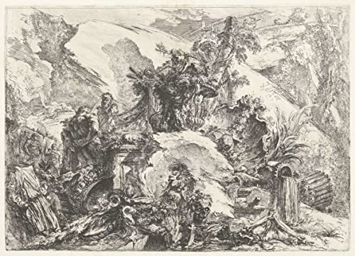 Squelette et sculptures Piranesi poster art mural décoration maison 60x90