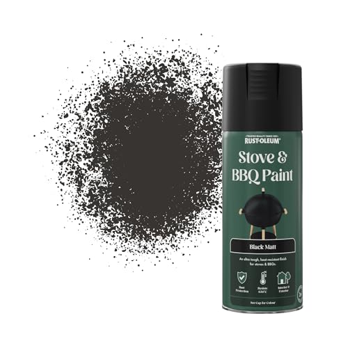 Rust-Oleum 400ml Stove & BBQ Spray Paint - Black Matt